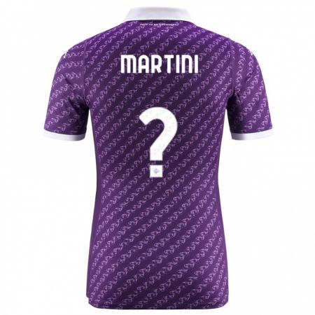 Kandiny Enfant Maillot Niko Martini #0 Violet Tenues Domicile 2023/24 T-Shirt