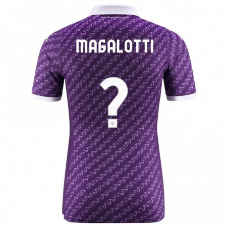 Kandiny Enfant Maillot Mattia Magalotti #0 Violet Tenues Domicile 2023/24 T-Shirt