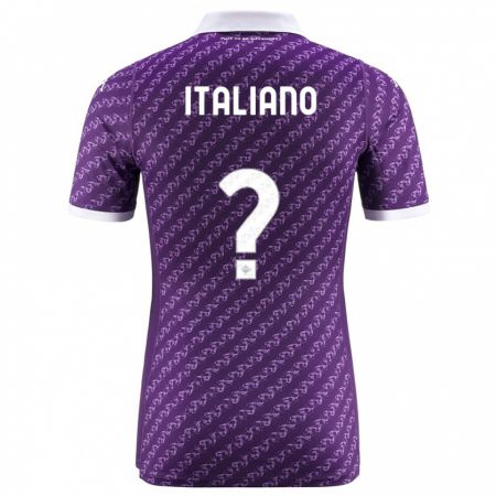 Kandiny Enfant Maillot Riccardo Italiano #0 Violet Tenues Domicile 2023/24 T-Shirt