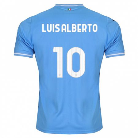 Kandiny Enfant Maillot Luis Alberto #10 Bleu Tenues Domicile 2023/24 T-Shirt