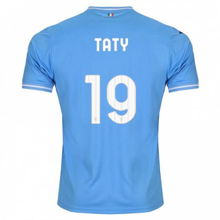 Kandiny Enfant Maillot Taty Castellanos #19 Bleu Tenues Domicile 2023/24 T-Shirt
