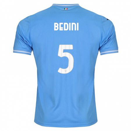Kandiny Enfant Maillot Filippo Bedini #5 Bleu Tenues Domicile 2023/24 T-Shirt