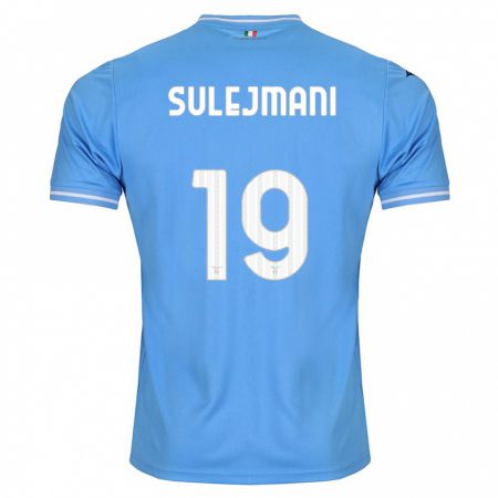 Kandiny Enfant Maillot Flavio Sulejmani #19 Bleu Tenues Domicile 2023/24 T-Shirt