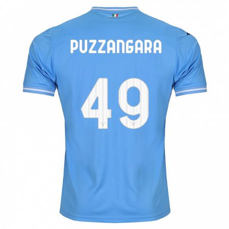 Kandiny Enfant Maillot Angelo Antonio Puzzangara #49 Bleu Tenues Domicile 2023/24 T-Shirt