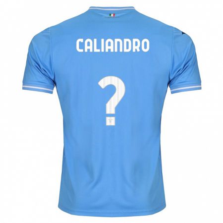 Kandiny Enfant Maillot Stanislao Caliandro #0 Bleu Tenues Domicile 2023/24 T-Shirt