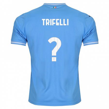 Kandiny Enfant Maillot Cristiano Trifelli #0 Bleu Tenues Domicile 2023/24 T-Shirt