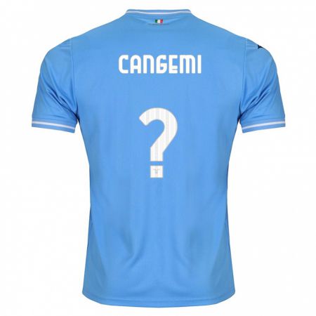 Kandiny Enfant Maillot Emanuele Cangemi #0 Bleu Tenues Domicile 2023/24 T-Shirt