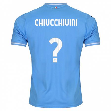 Kandiny Enfant Maillot Lorenzo Chiucchiuini #0 Bleu Tenues Domicile 2023/24 T-Shirt