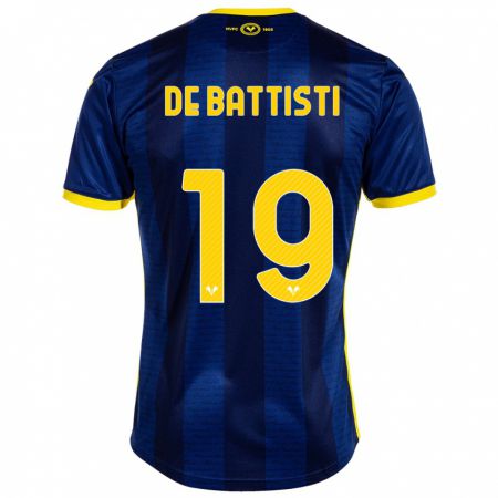 Kandiny Enfant Maillot Davide De Battisti #19 Marin Tenues Domicile 2023/24 T-Shirt