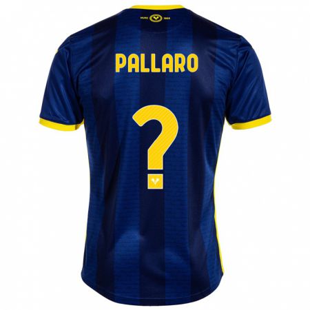 Kandiny Enfant Maillot Alessandro Pallaro #0 Marin Tenues Domicile 2023/24 T-Shirt