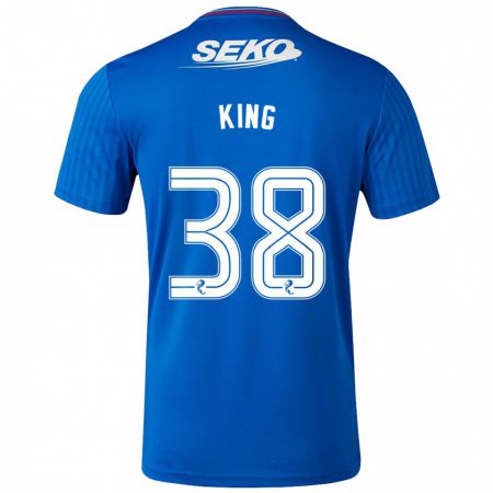 Kandiny Enfant Maillot Leon King #38 Bleu Tenues Domicile 2023/24 T-Shirt