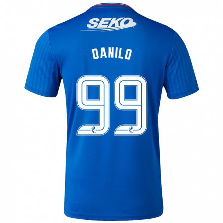 Kandiny Enfant Maillot Danilo #99 Bleu Tenues Domicile 2023/24 T-Shirt
