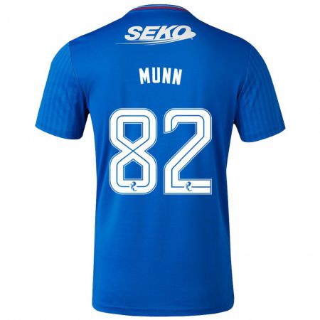 Kandiny Enfant Maillot Mason Munn #82 Bleu Tenues Domicile 2023/24 T-Shirt