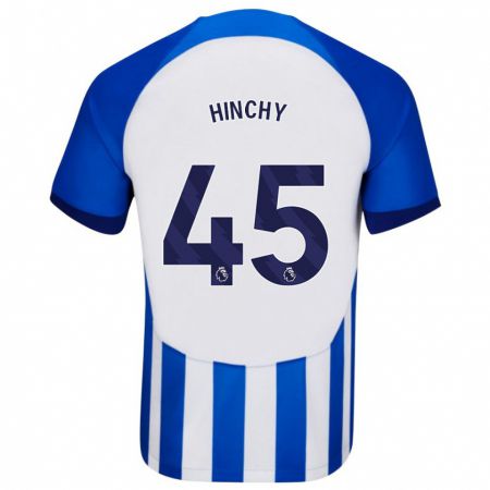 Kandiny Enfant Maillot Jack Hinchy #45 Bleu Tenues Domicile 2023/24 T-Shirt