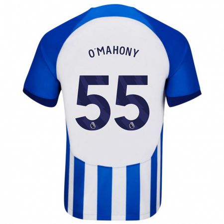 Kandiny Enfant Maillot Mark O'mahony #55 Bleu Tenues Domicile 2023/24 T-Shirt