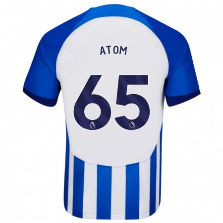 Kandiny Enfant Maillot Noel Atom #65 Bleu Tenues Domicile 2023/24 T-Shirt