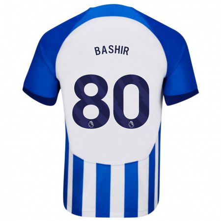 Kandiny Enfant Maillot Sahil Bashir #80 Bleu Tenues Domicile 2023/24 T-Shirt