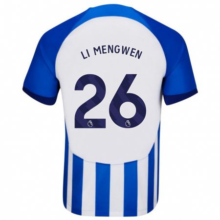 Kandiny Enfant Maillot Li Mengwen #26 Bleu Tenues Domicile 2023/24 T-Shirt