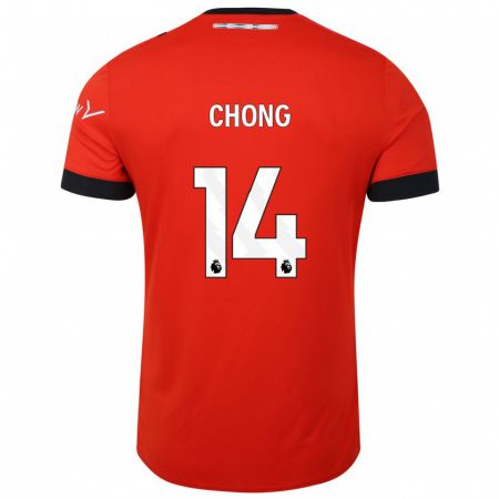 Kandiny Enfant Maillot Tahith Chong #14 Rouge Tenues Domicile 2023/24 T-Shirt