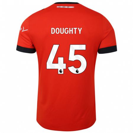 Kandiny Enfant Maillot Alfie Doughty #45 Rouge Tenues Domicile 2023/24 T-Shirt