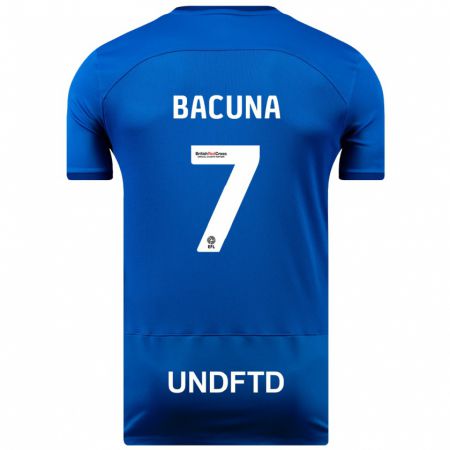 Kandiny Enfant Maillot Juninho Bacuna #7 Bleu Tenues Domicile 2023/24 T-Shirt