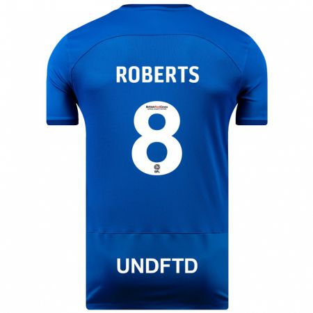 Kandiny Enfant Maillot Tyler Roberts #8 Bleu Tenues Domicile 2023/24 T-Shirt