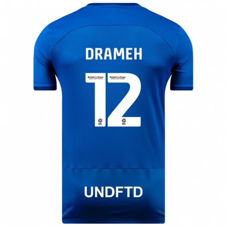 Kandiny Enfant Maillot Cody Drameh #12 Bleu Tenues Domicile 2023/24 T-Shirt