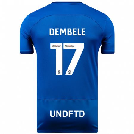 Kandiny Enfant Maillot Siriki Dembélé #17 Bleu Tenues Domicile 2023/24 T-Shirt