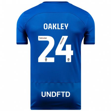 Kandiny Enfant Maillot Marcel Oakley #24 Bleu Tenues Domicile 2023/24 T-Shirt