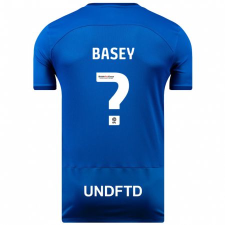 Kandiny Enfant Maillot Oliver Basey #0 Bleu Tenues Domicile 2023/24 T-Shirt