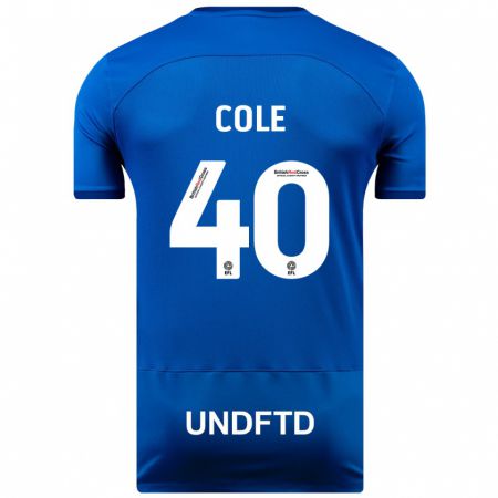 Kandiny Enfant Maillot Delphi Cole #40 Bleu Tenues Domicile 2023/24 T-Shirt