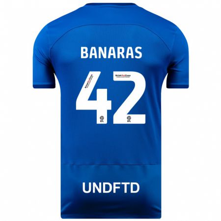 Kandiny Enfant Maillot Layla Banaras #42 Bleu Tenues Domicile 2023/24 T-Shirt