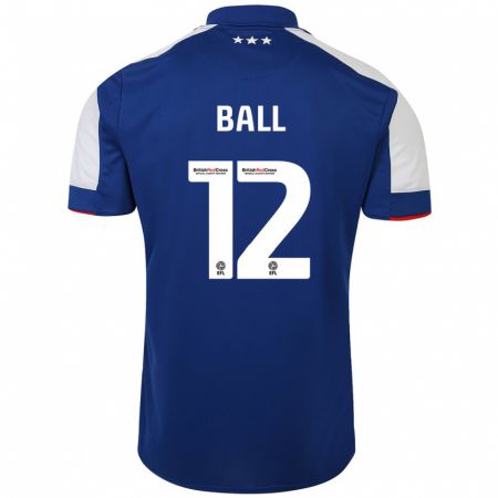 Kandiny Enfant Maillot Dominic Ball #12 Bleu Tenues Domicile 2023/24 T-Shirt