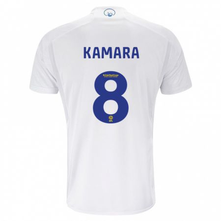 Kandiny Enfant Maillot Glen Kamara #8 Blanc Tenues Domicile 2023/24 T-Shirt