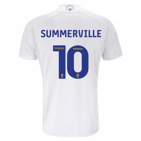 Kandiny Enfant Maillot Crysencio Summerville #10 Blanc Tenues Domicile 2023/24 T-Shirt