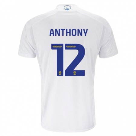 Kandiny Enfant Maillot Jaidon Anthony #12 Blanc Tenues Domicile 2023/24 T-Shirt