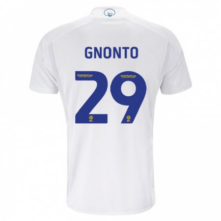 Kandiny Enfant Maillot Wilfried Gnonto #29 Blanc Tenues Domicile 2023/24 T-Shirt