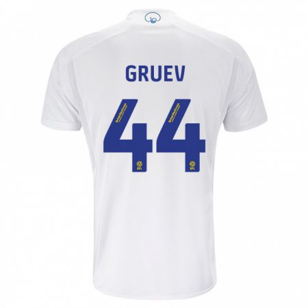 Kandiny Enfant Maillot Ilia Gruev #44 Blanc Tenues Domicile 2023/24 T-Shirt