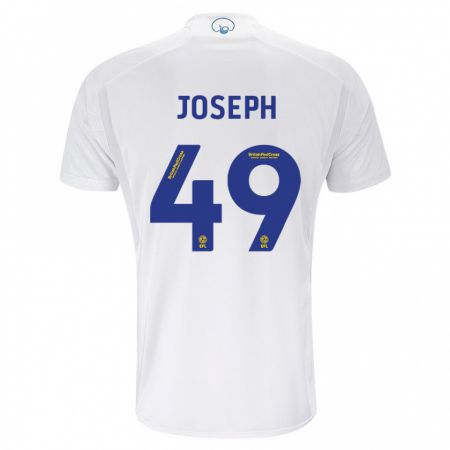 Kandiny Enfant Maillot Mateo Joseph #49 Blanc Tenues Domicile 2023/24 T-Shirt