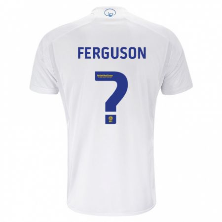 Kandiny Enfant Maillot Connor Ferguson #0 Blanc Tenues Domicile 2023/24 T-Shirt