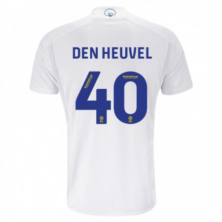 Kandiny Enfant Maillot Dani Van Den Heuvel #40 Blanc Tenues Domicile 2023/24 T-Shirt