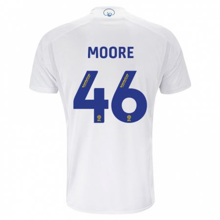 Kandiny Enfant Maillot Kris Moore #46 Blanc Tenues Domicile 2023/24 T-Shirt