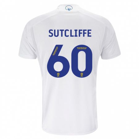 Kandiny Enfant Maillot Harvey Sutcliffe #60 Blanc Tenues Domicile 2023/24 T-Shirt