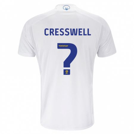 Kandiny Enfant Maillot Alfie Cresswell #0 Blanc Tenues Domicile 2023/24 T-Shirt