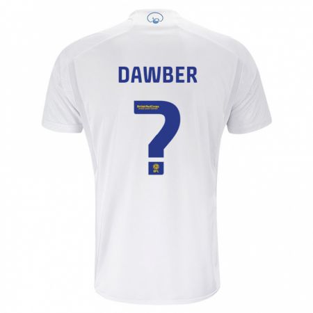 Kandiny Enfant Maillot Oscar Dawber #0 Blanc Tenues Domicile 2023/24 T-Shirt