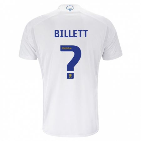 Kandiny Enfant Maillot Joe Billett #0 Blanc Tenues Domicile 2023/24 T-Shirt