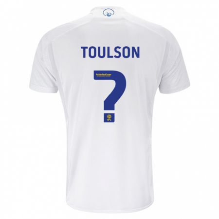Kandiny Enfant Maillot Daniel Toulson #0 Blanc Tenues Domicile 2023/24 T-Shirt