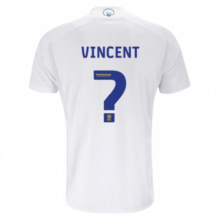 Kandiny Enfant Maillot Harvey Vincent #0 Blanc Tenues Domicile 2023/24 T-Shirt
