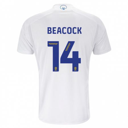Kandiny Enfant Maillot Molly Beacock #14 Blanc Tenues Domicile 2023/24 T-Shirt