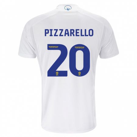 Kandiny Enfant Maillot Charlyann Pizzarello #20 Blanc Tenues Domicile 2023/24 T-Shirt